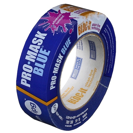 Intertape 1.41" x 60 Yds ProMask Blue Premium Masking Tape with Bloc-It 9532
